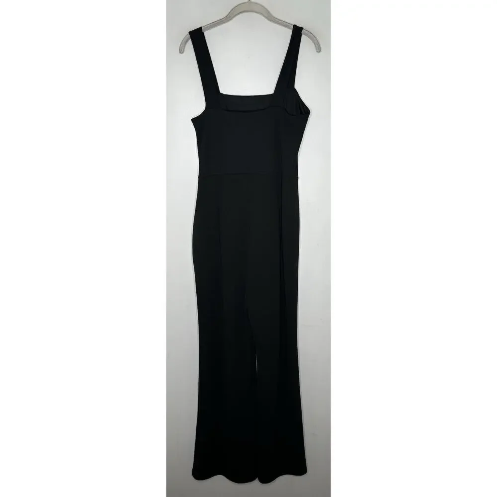 Sage The Label Womens Black Icon Square Neck Sleeveless Jumpsuit Size L NWT - Picture 6 of 10